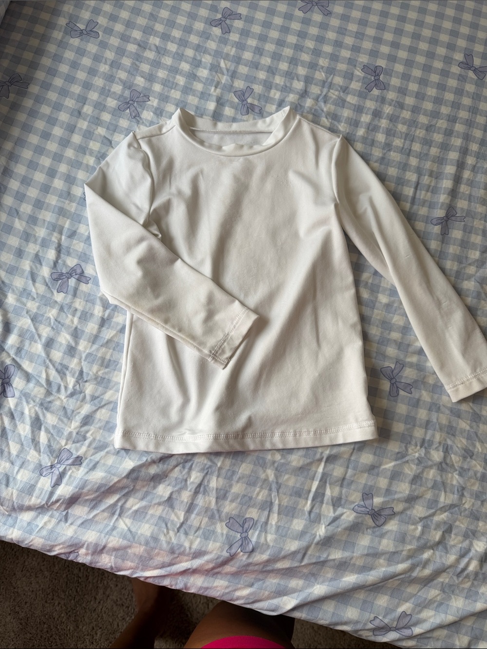 Kids dri-fit White Long-Sleeve Kids Top